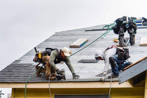 Professional Roof Installation technician working in Fayetteville, NC